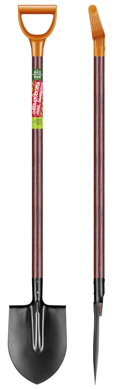 Лопата штыковая БЦМ МОЛОДОСТЬ МОЯ 220х290х1280 мм, деревянный черенок  0915