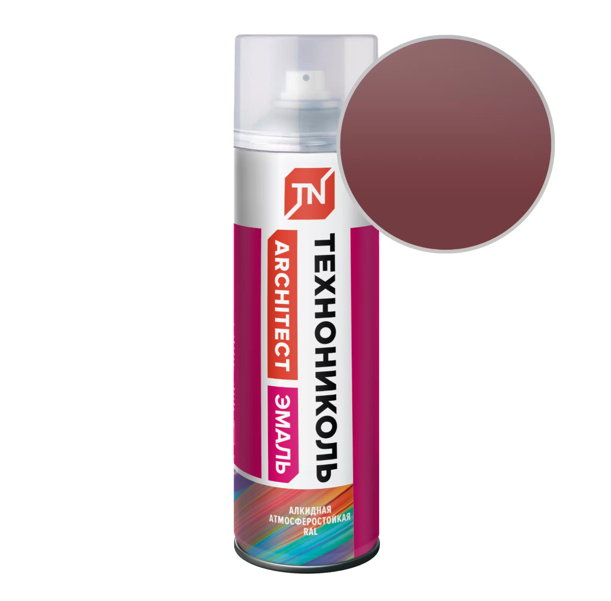 Эмаль алкидная аэрозольная ТЕХНОНИКОЛЬ Красное вино 3005