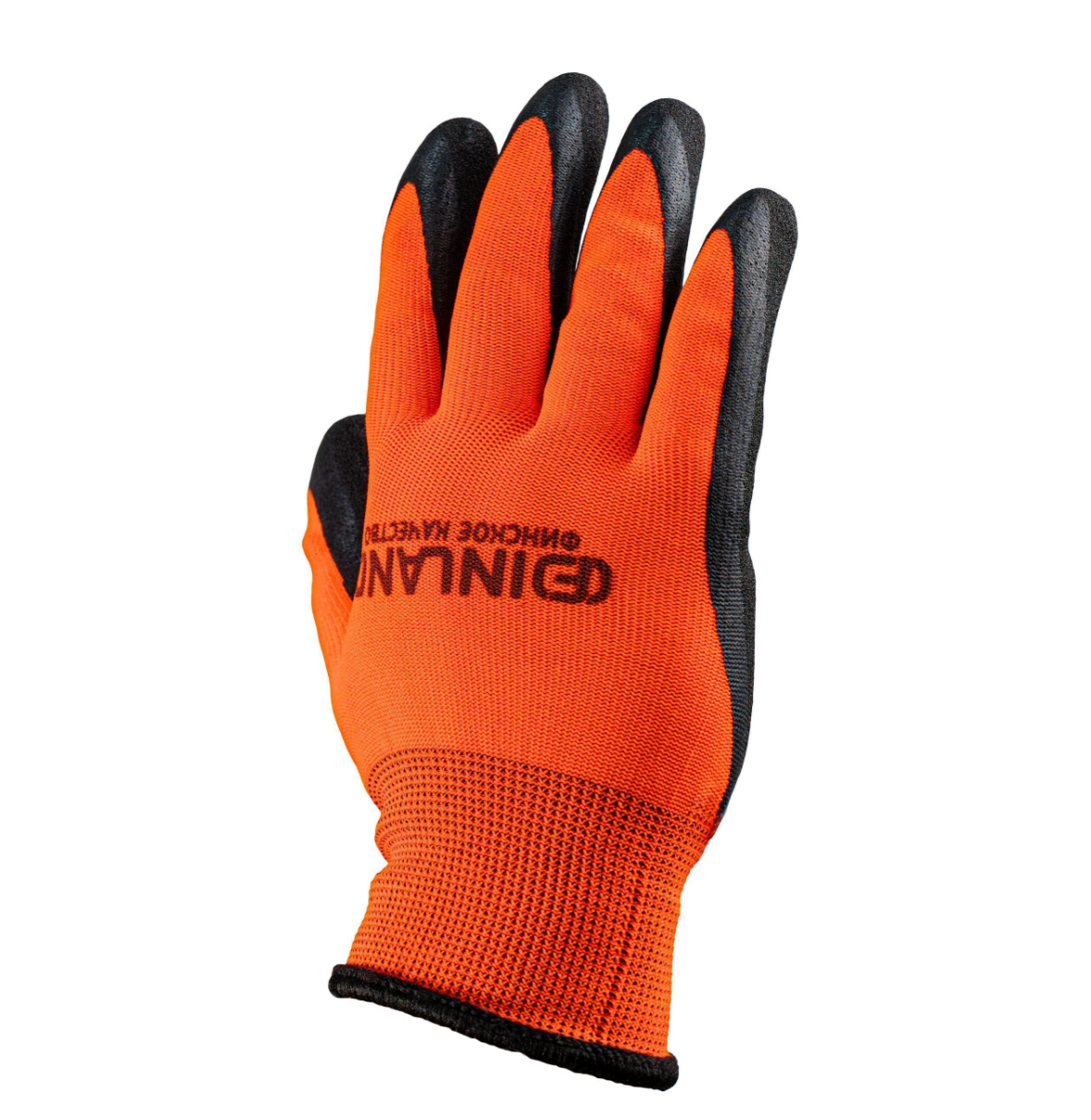 Перчатки полиэфир оранж, латекс, 10 размер, FINLAND  2593-10