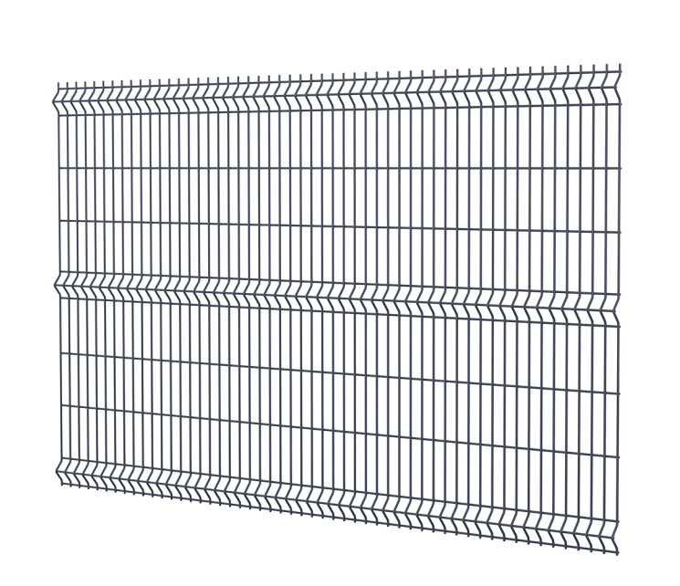 Сетка 3D заборная ОЦ ППК 1530х2500 мм / 60х200 мм / 3,8 мм / 3Р / RAL 7024 - графитовый серый