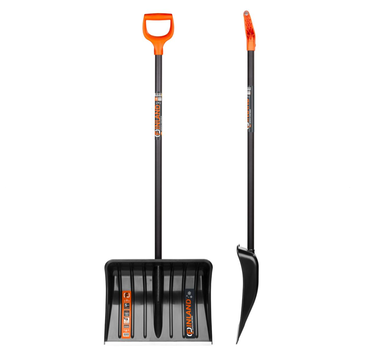 Лопата снеговая FINLAND 510х370х1370 мм, деревянный черенок